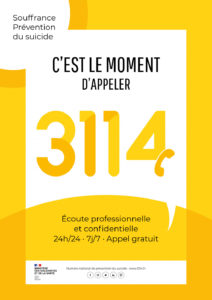 Lancement du nouveau numéro national de prévention du suicide : 3114 Journée mondiale de prévention du suicide